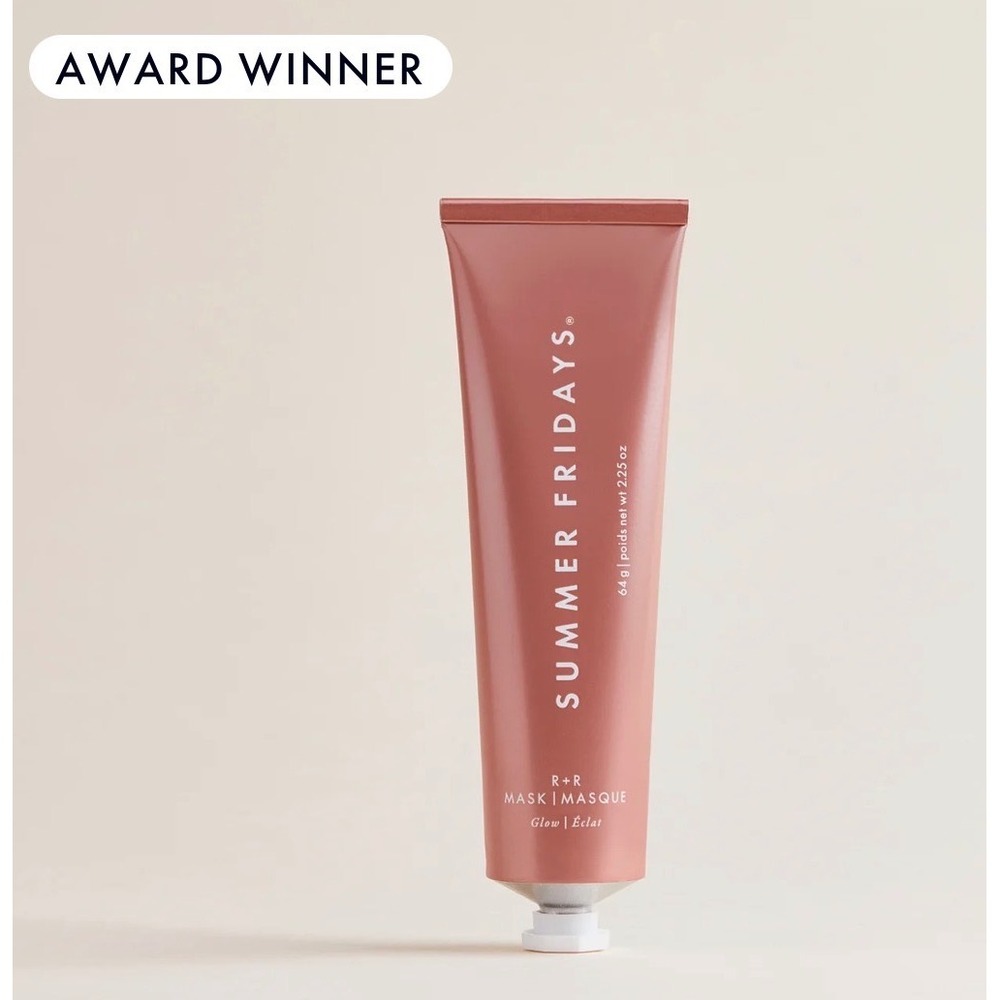Summer Fridays R+R Glow Face Mask 2-in-1 Exfoliate‎ Hydrate Argan Oil NIB 1oz
